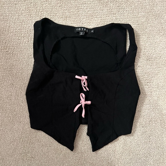 Motel rocks Kenaya crop top black - Picture 2 of 3